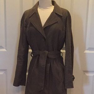 JJill XS mid-length belted & lined trench coat